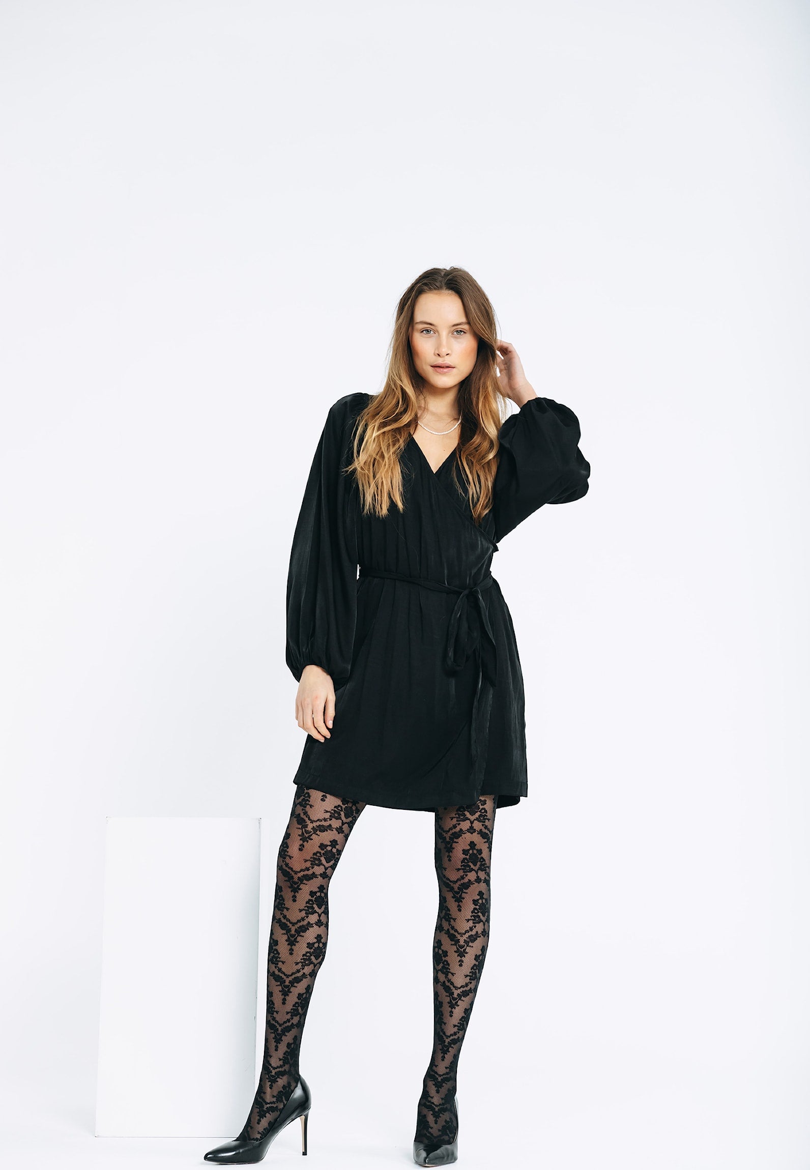 Decoy 16041 tights floral 30 den black