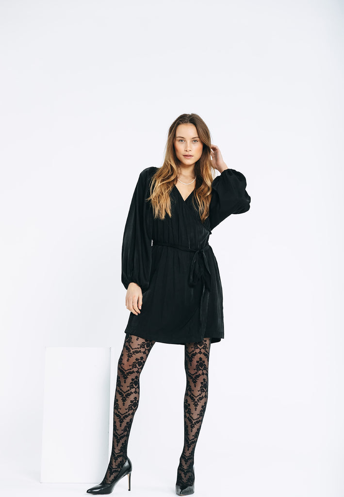 Decoy 16041 tights floral 30 den black