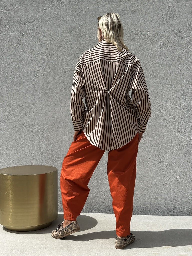 Gaspar 2601724 Sevilla shirt stripe brown