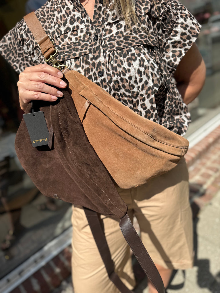 Depeche 16618 Bumbag suede chocolate