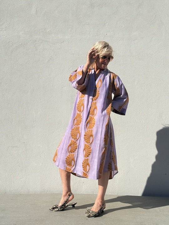 Gaspar 2601725 Mumbai dress jacquard lavender