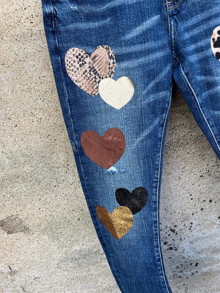By Engbork Milo jeans hearts denim