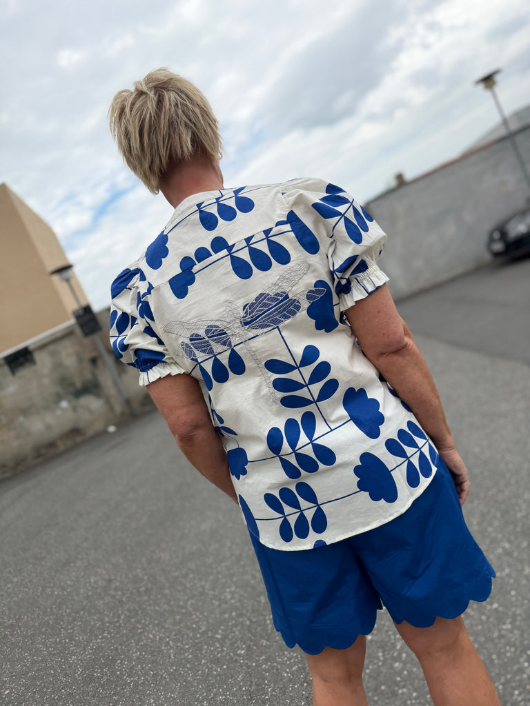 Gaspar 2601339 Tunø blouse print royal