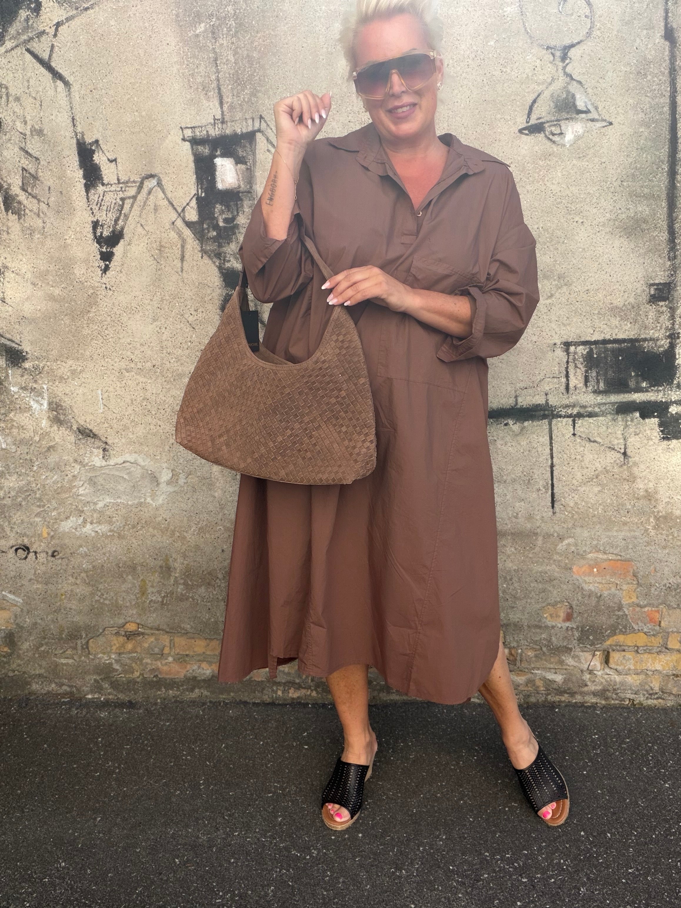 Depeche 17076 Berlin handbag mud