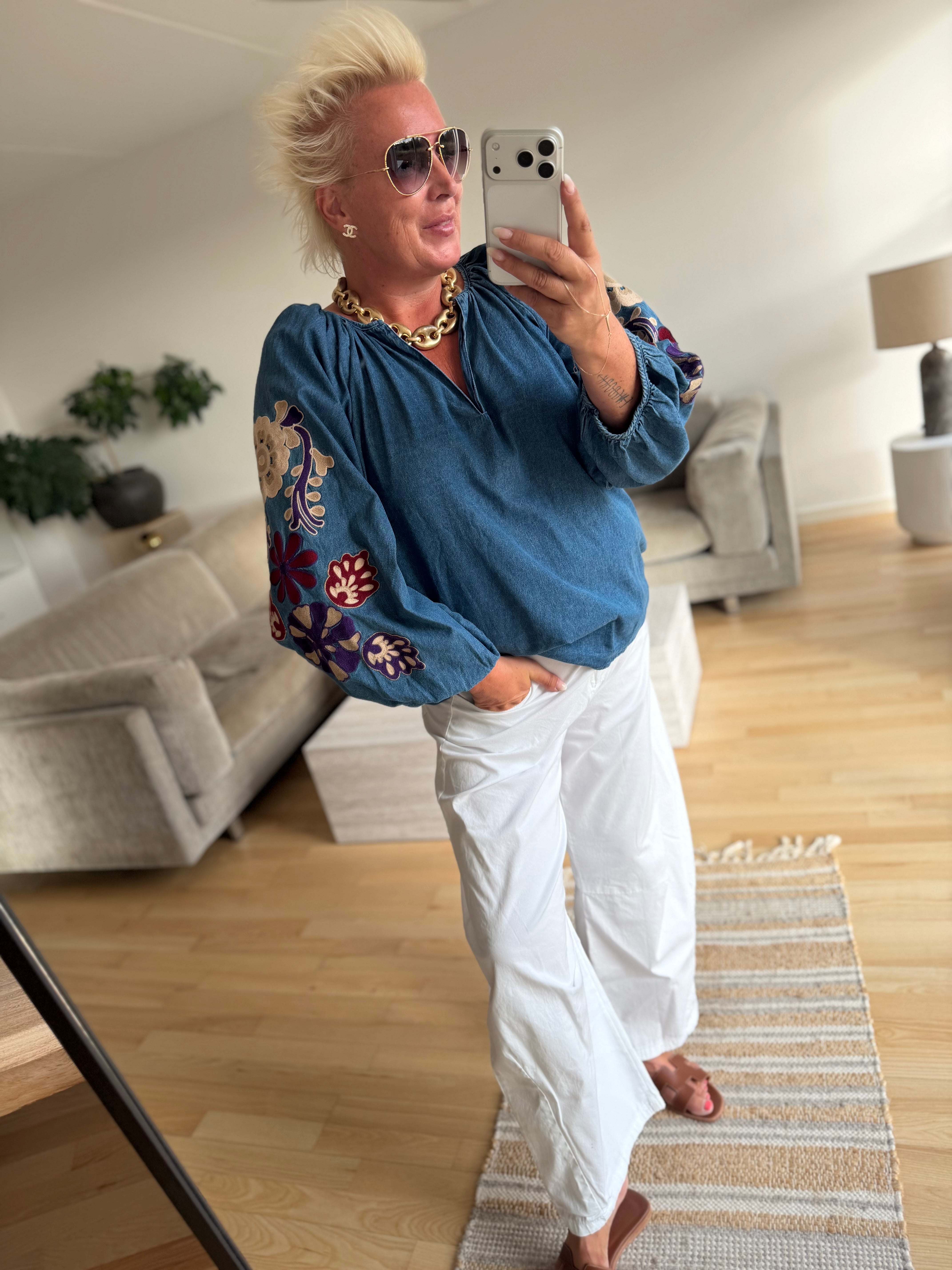 LECOCO 35216 Marina shirt denim