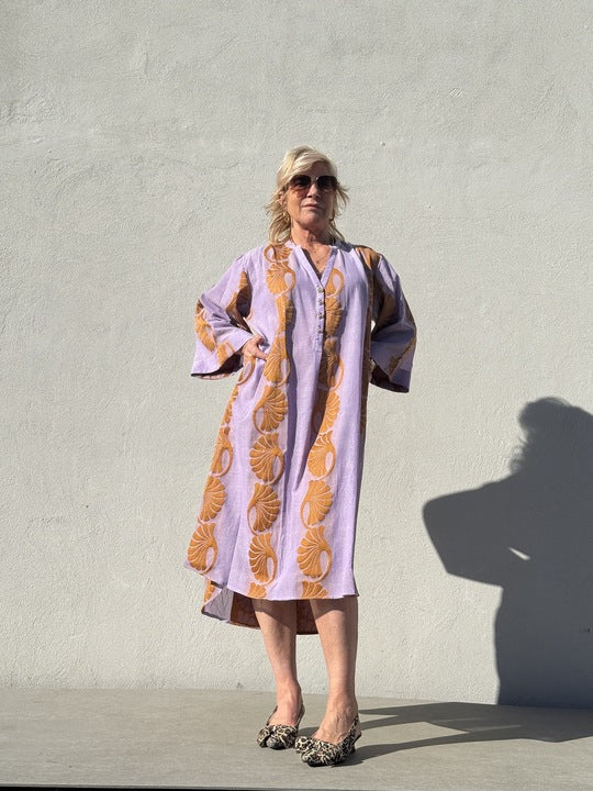 Gaspar 2601725 Mumbai dress jacquard lavender