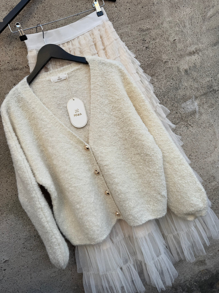 By Engbork Wonder tyl skirt chalk