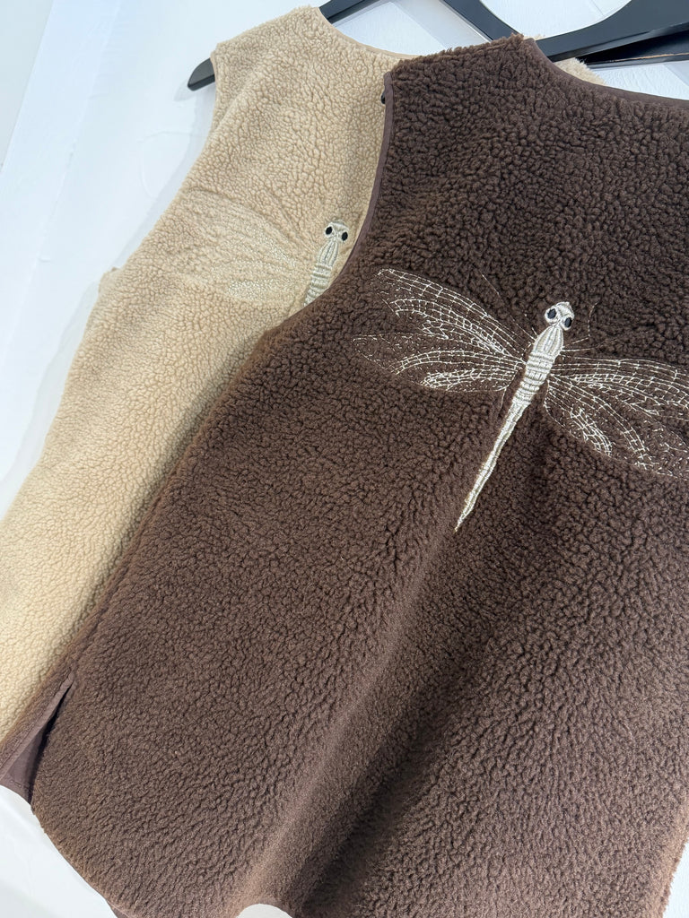 Gaspar 2510336 Duffy LONG waistcoat brown