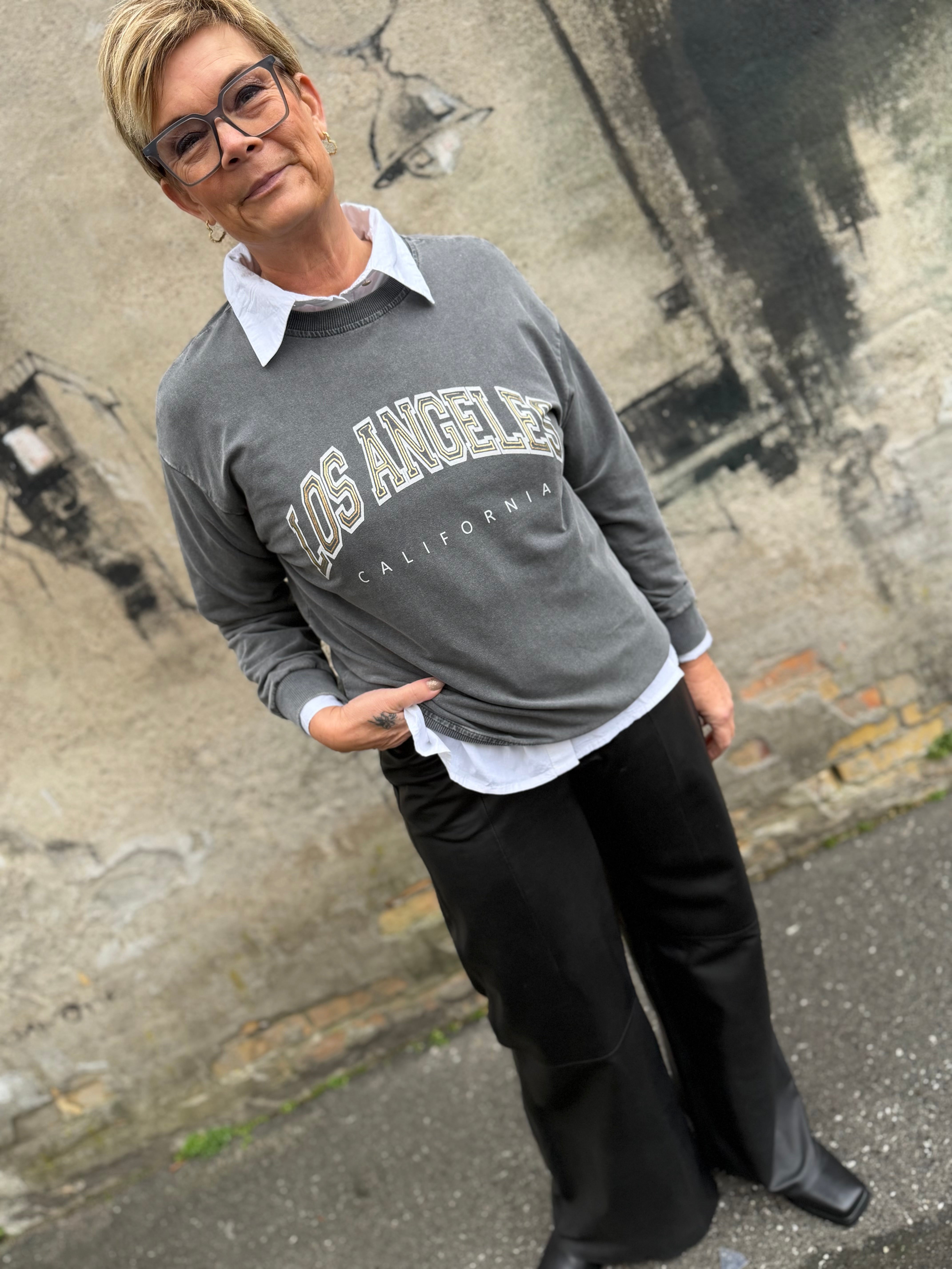 By Engbork Los A sweat blouse grey