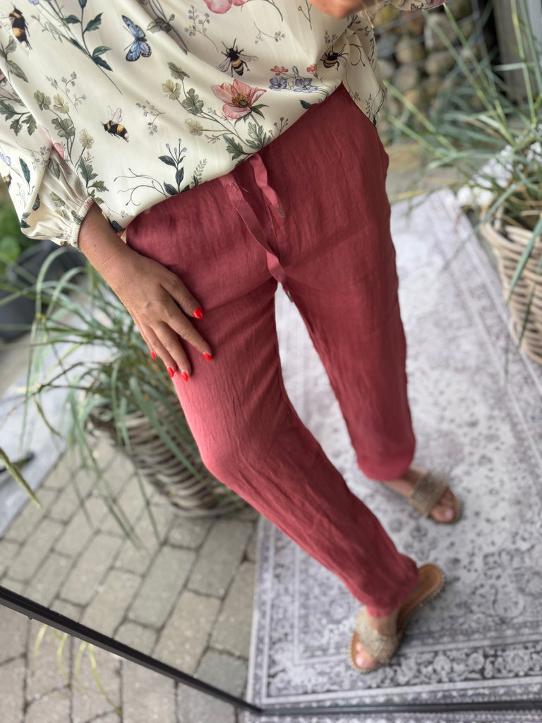 Boho Love Abigail bukser hør peber