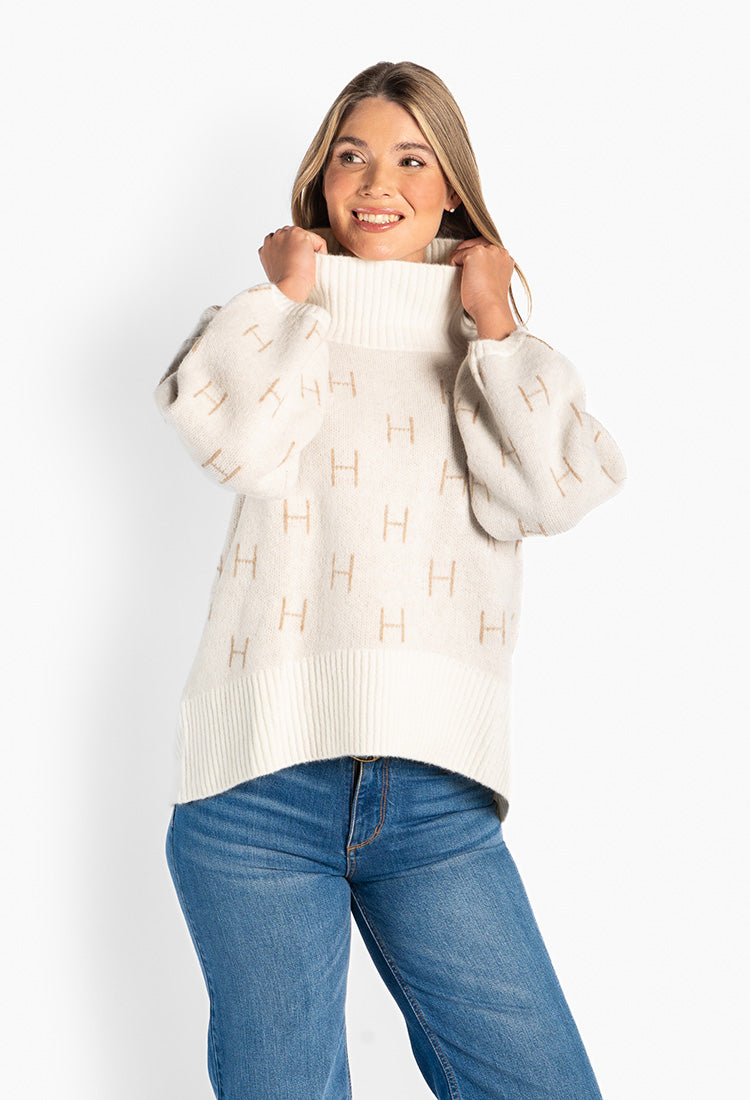 HÈST 1010120101 FAM sweater short white