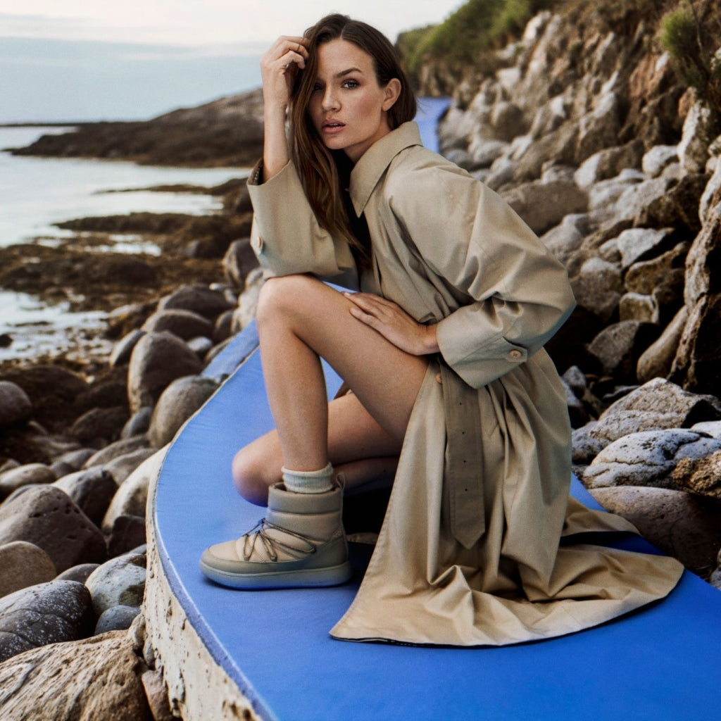 Woden WL968 Isa lace waterproof boot silver