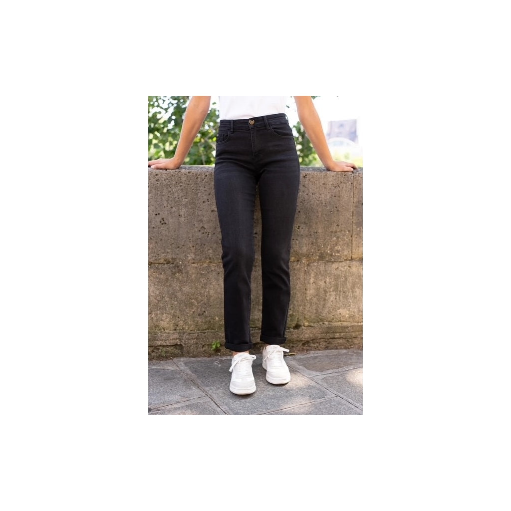 LECOCO 34814 Heart bukser denim washed