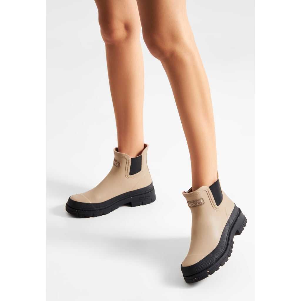 Woden W763 Liv waterproof boot coffee cream