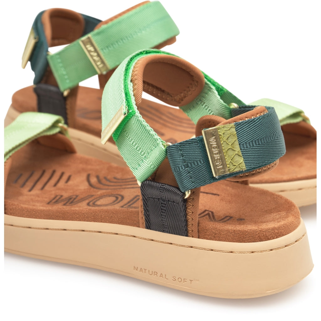 Woden WL926 Line sandal apple