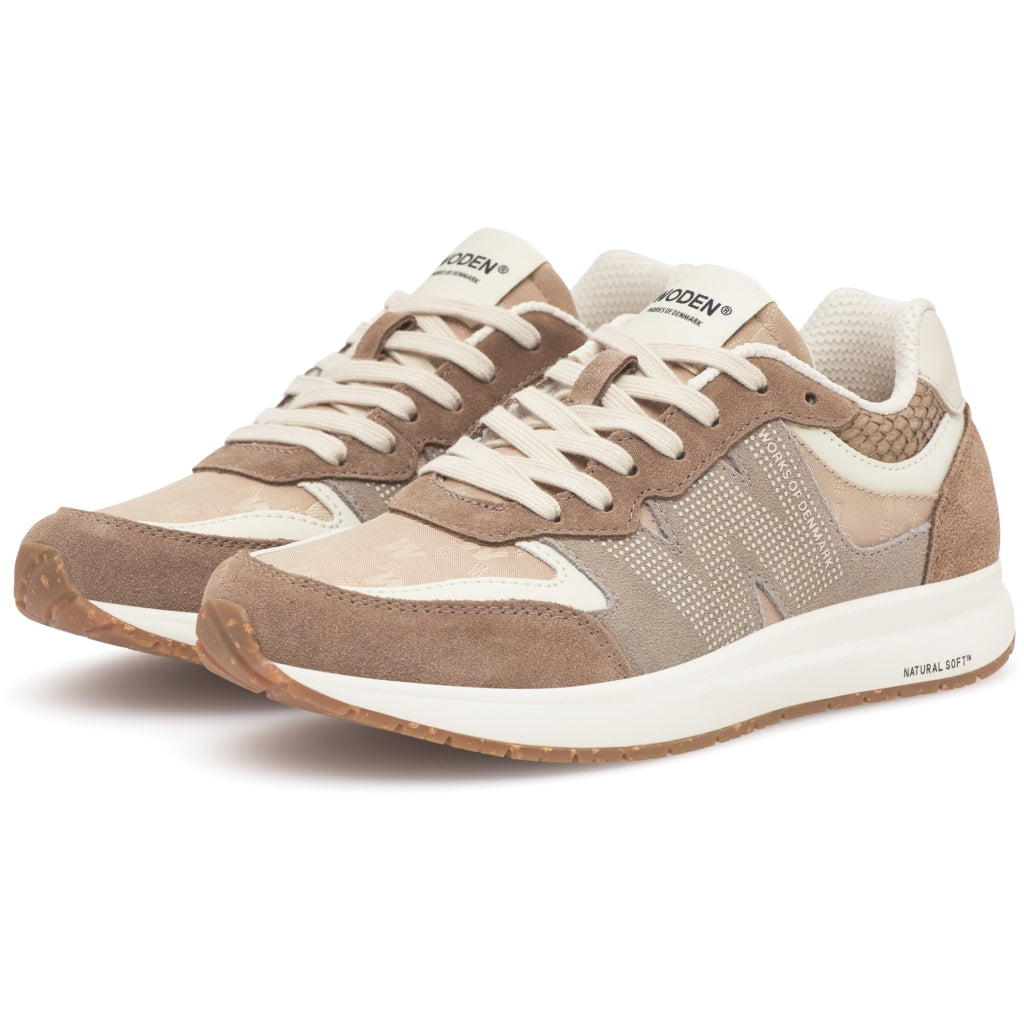 Woden WL677 Rigmor heritage sneaker coffee