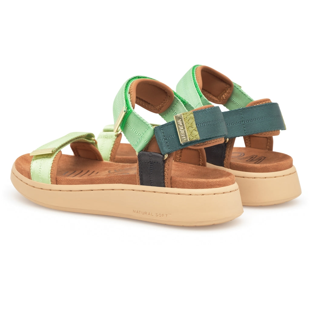 Woden WL926 Line sandal apple