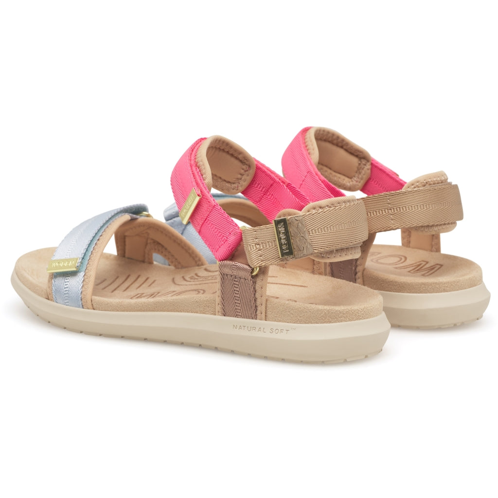 Woden WL587 Line lite tricolor sandal raspberry