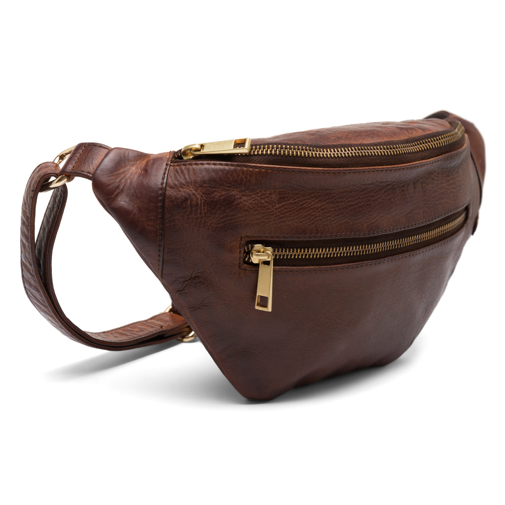 Depeche 12346 bum bag leather golden chic