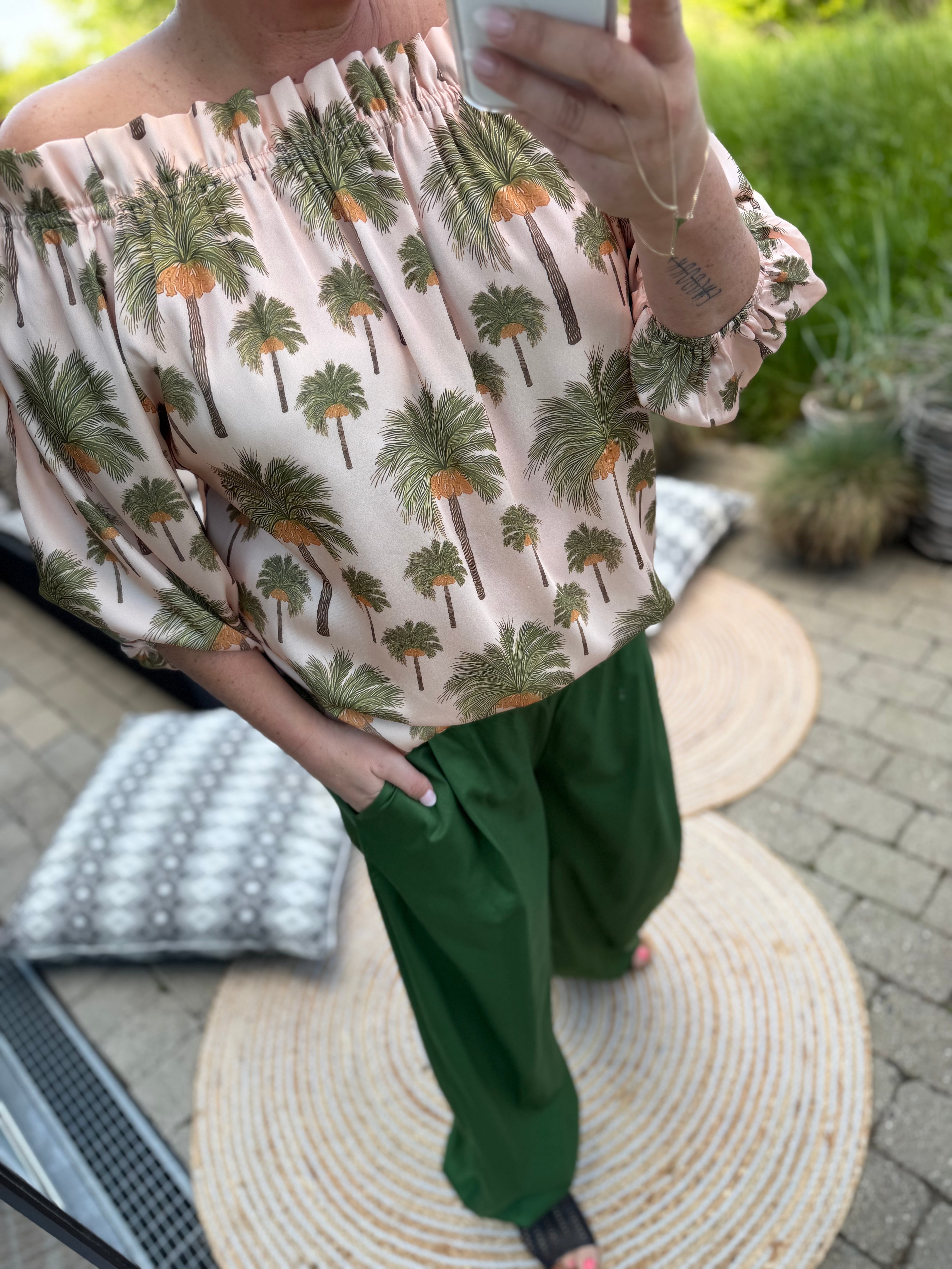 Design By Laerke Elisabeth bluse nude palm