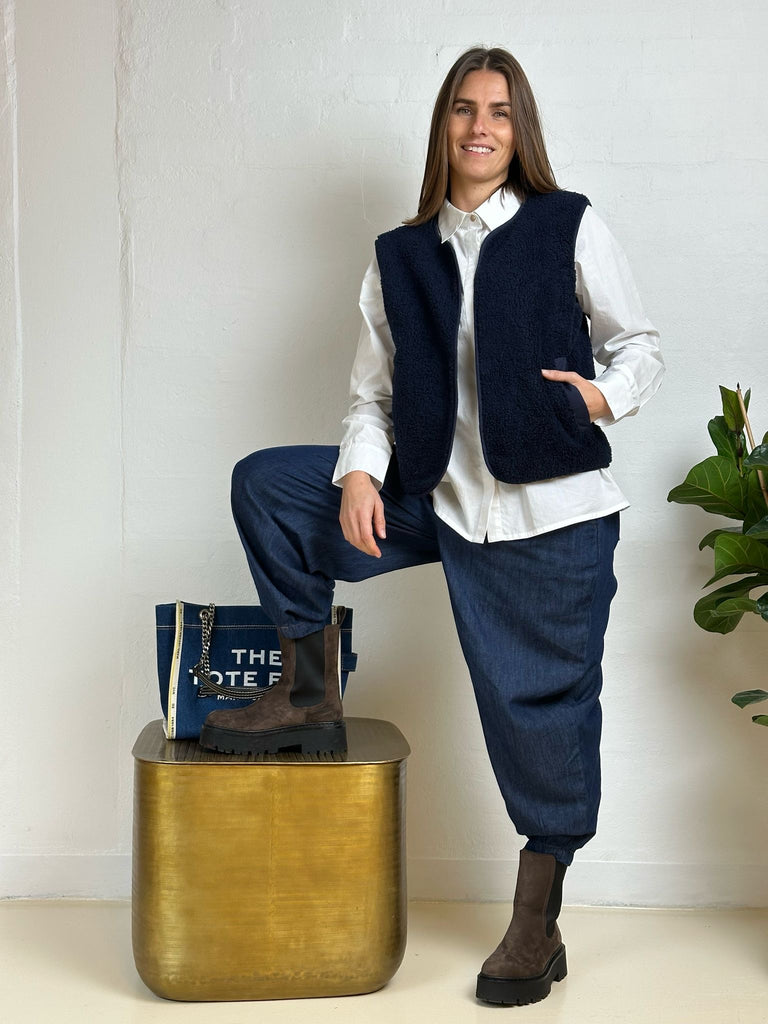 Gaspar 2510301 Duffy waistcoat blue