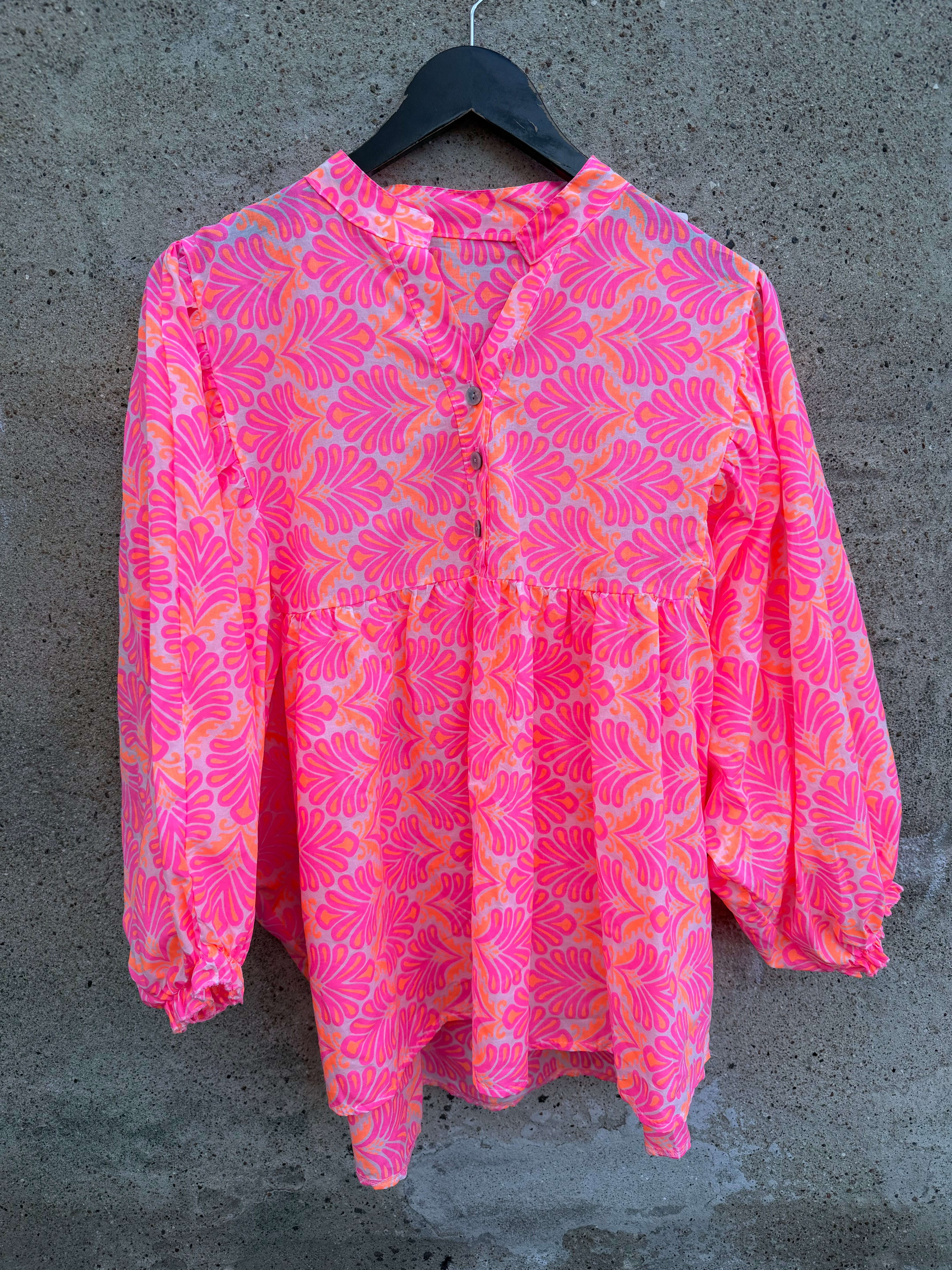 By Engbork Adelina shirt print pink