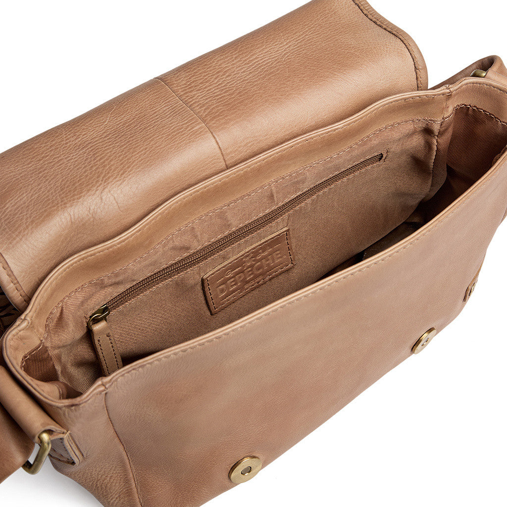 Depeche 16430 handbag leather camel