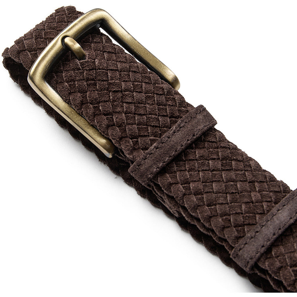 Depeche 16504 braided belt chocolate