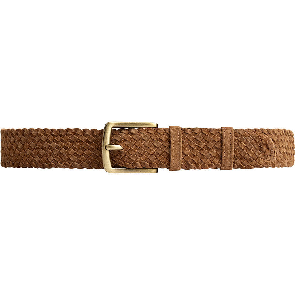 Depeche 16504 braided belt cognac