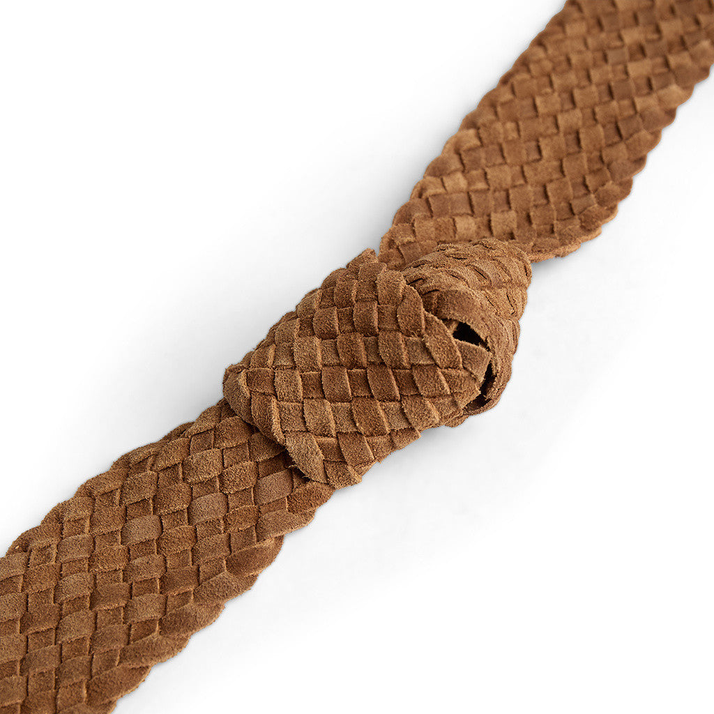 Depeche 16504 braided belt cognac