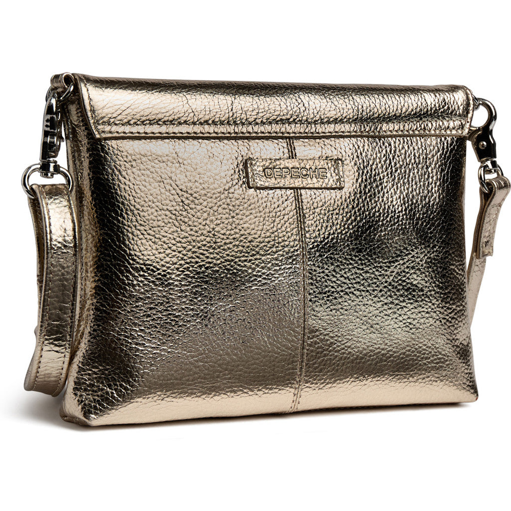 Depeche 16850 clutch leather gold