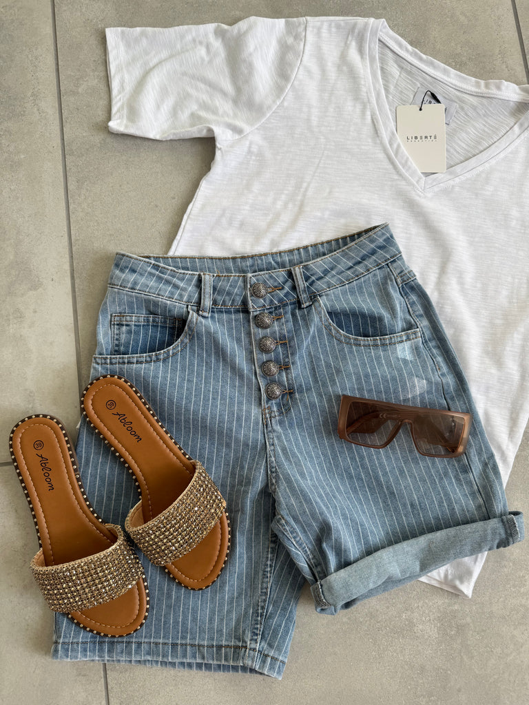 Liberte 21675 Ulla t-shirt V white