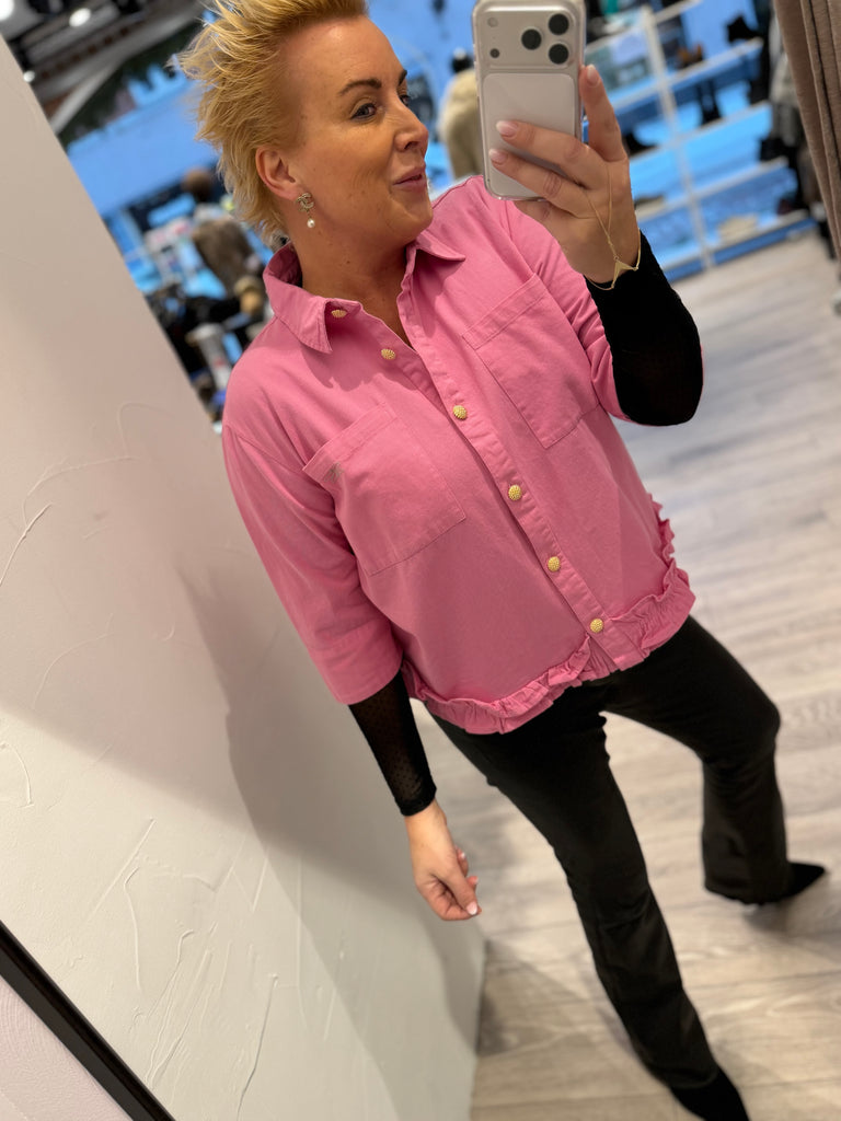 Gaspar 2510339 Vigo canvas shirt pink