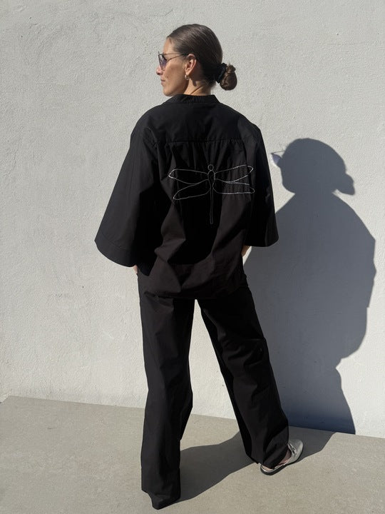 Gaspar 2601346 Mumbai blouse poplin black