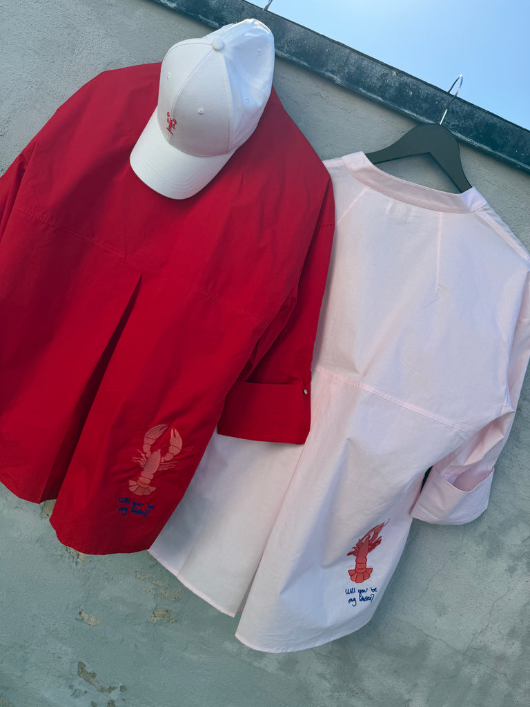 WAUW Luna shirt lobster red