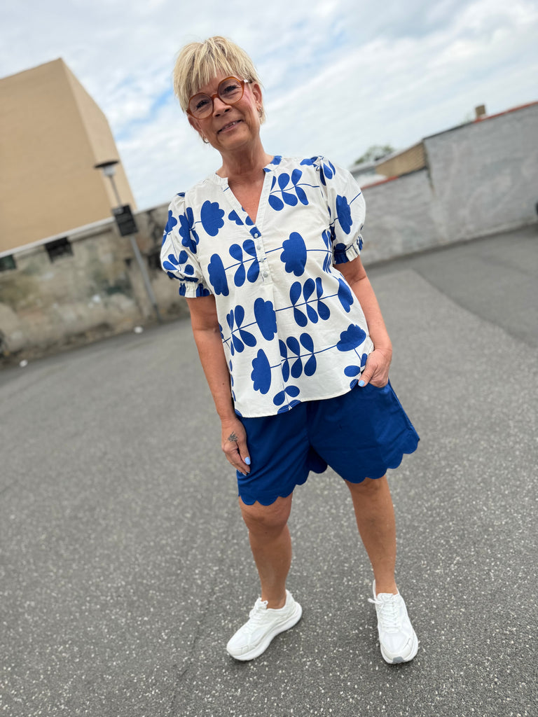 Gaspar 2601339 Tunø blouse print royal