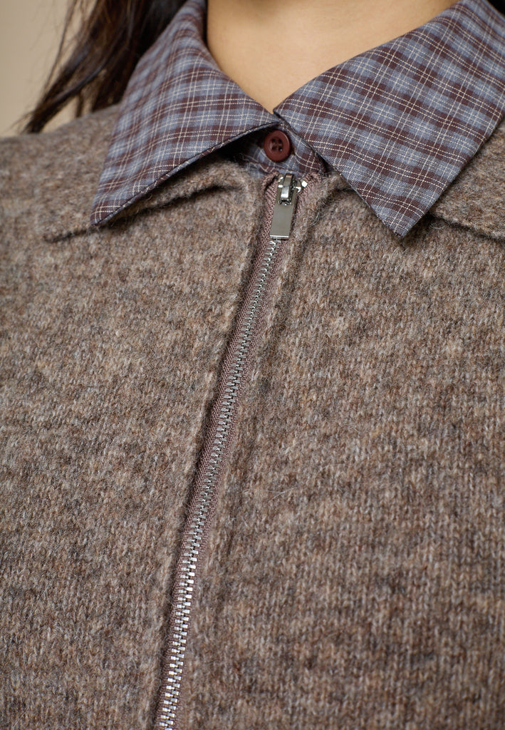 Love & Divine love1454 knit vest brown