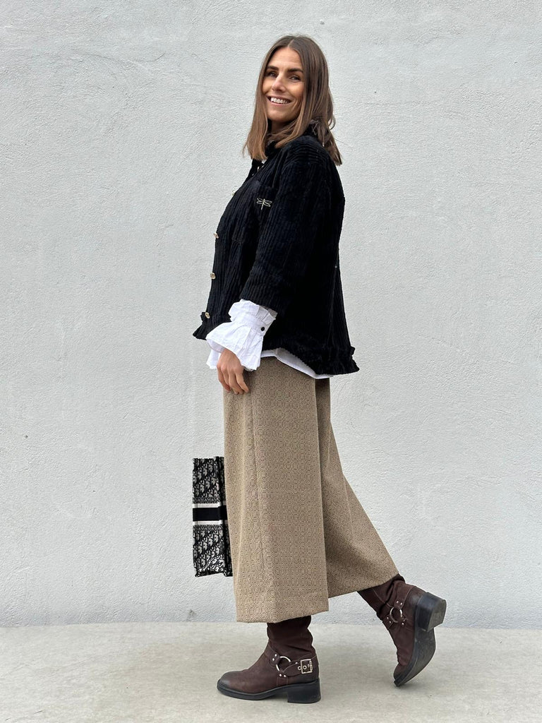 Gaspar 2510303 Vigo corduroy shirt black