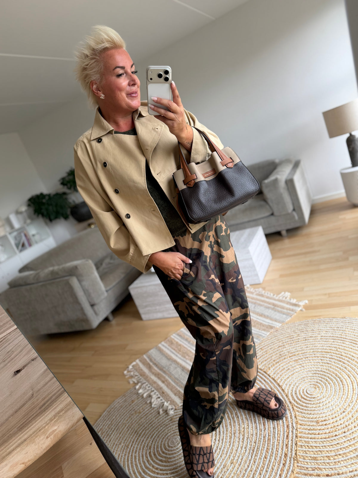 Boho Love B1404 Balloon pants army camo