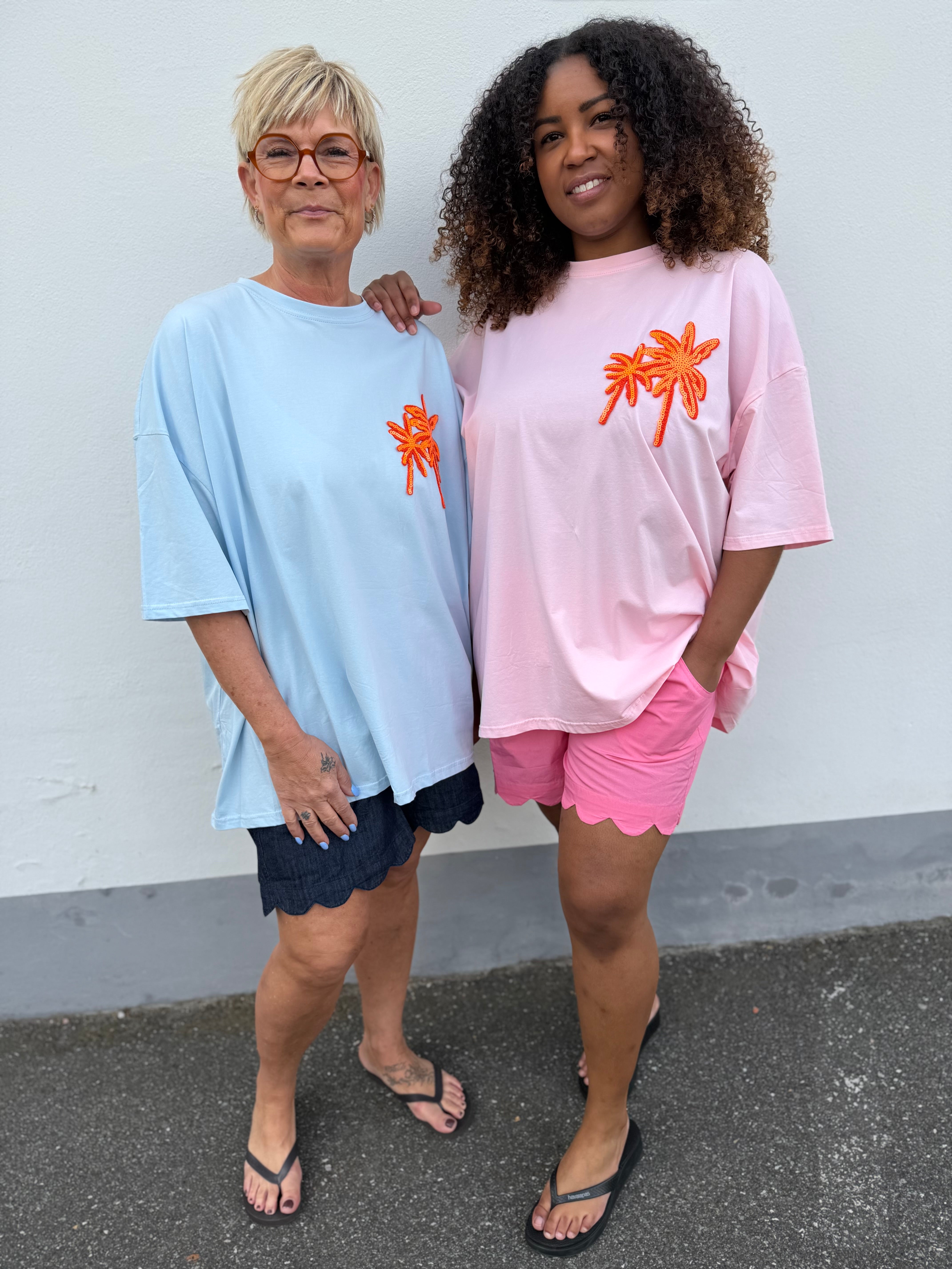 PALM oversize T-shirt rosa