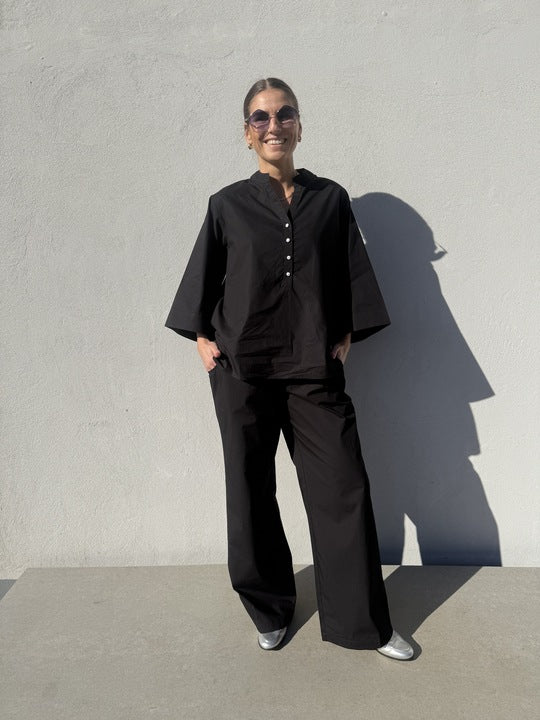 Gaspar 2510925 Honolulu poplin black