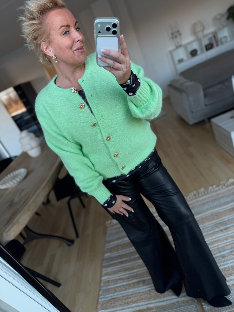 By Engbork Mindy strik cardigan mint