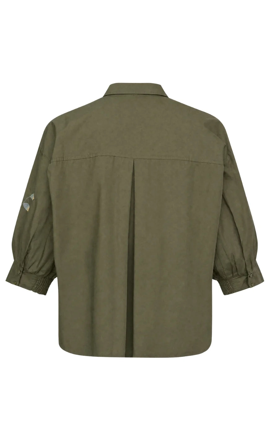 Love & Divine love1604-4 shirt olive