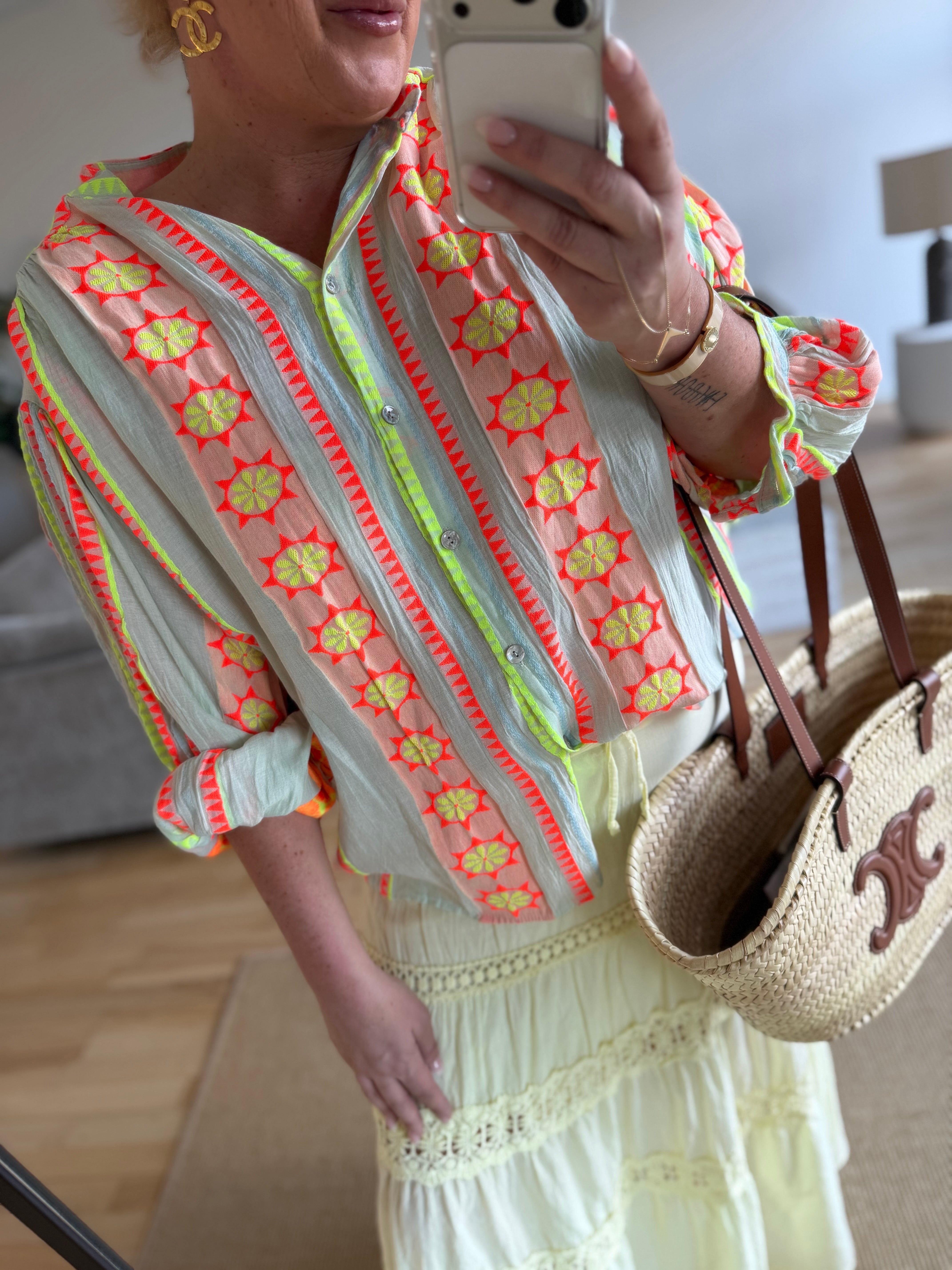 By Engbork Citlali shirt stripe orange