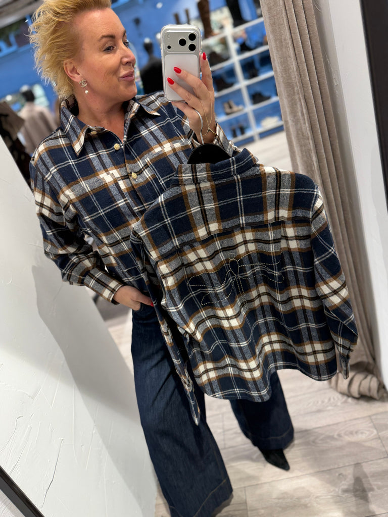 Gaspar 2510327 Malmø check skjorte dark