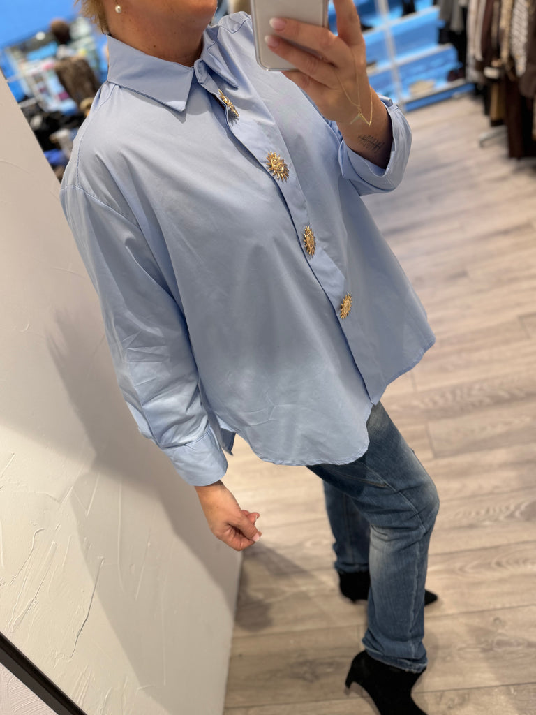 By Engbork Liva skjorte sky