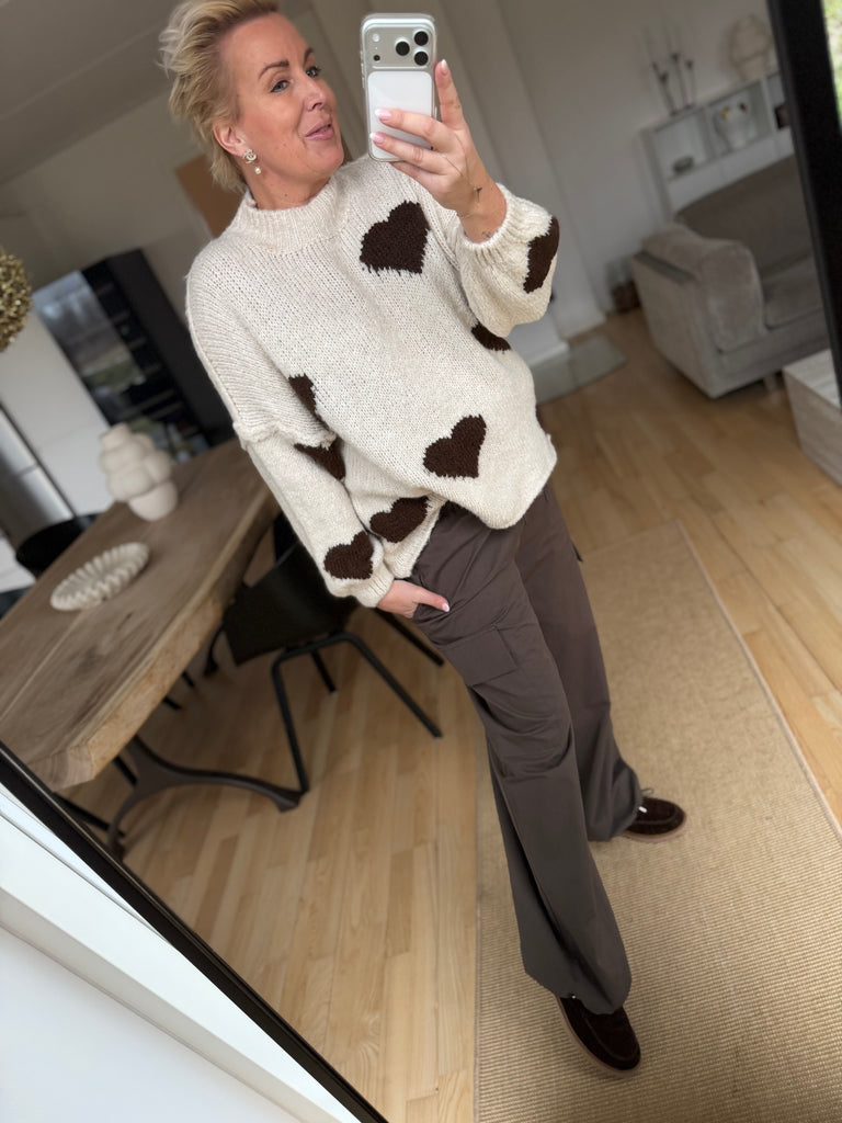 Boho Love B1313 strik hearts beige