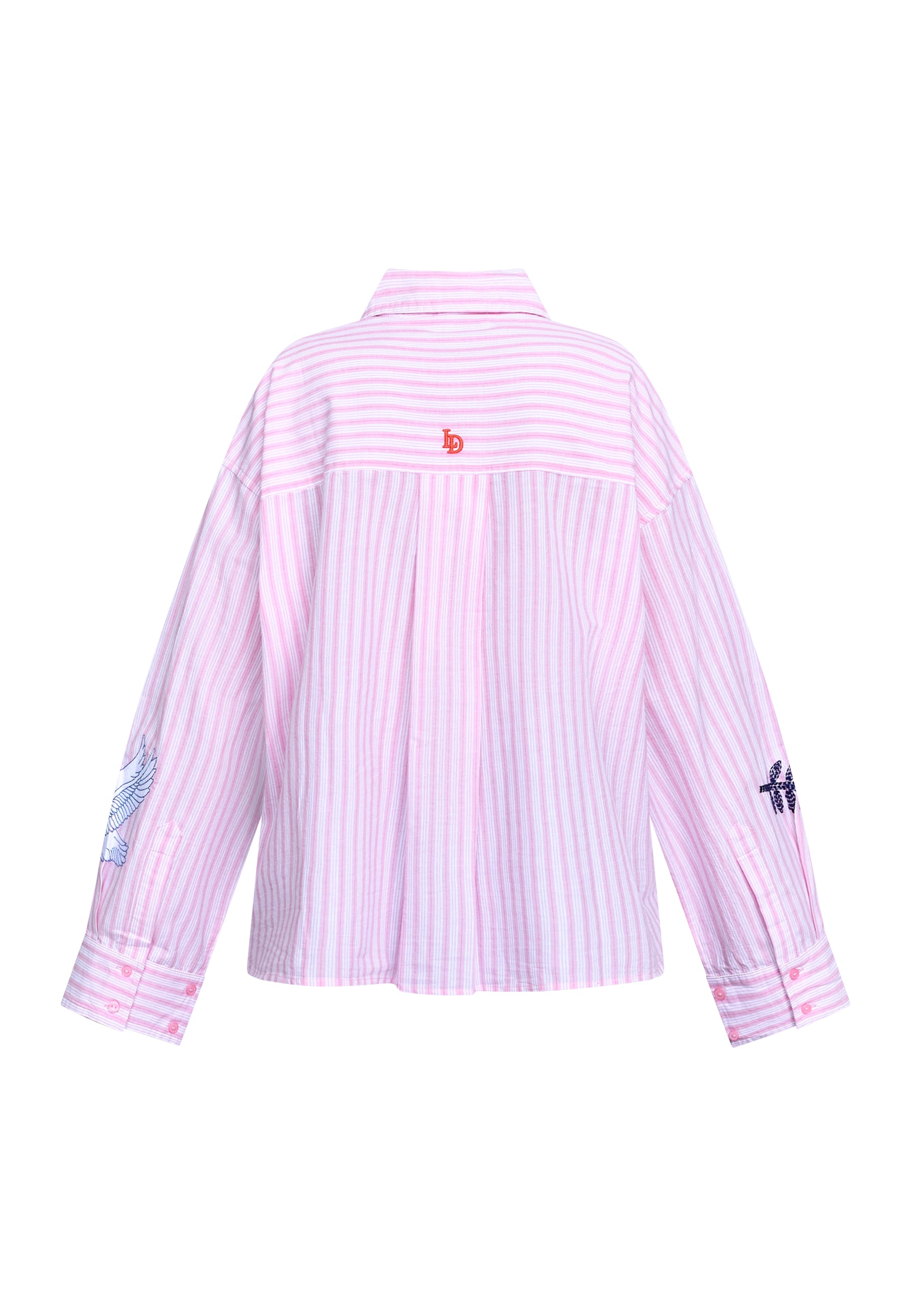 Love & Divine love1555-2 shirt stripe rose