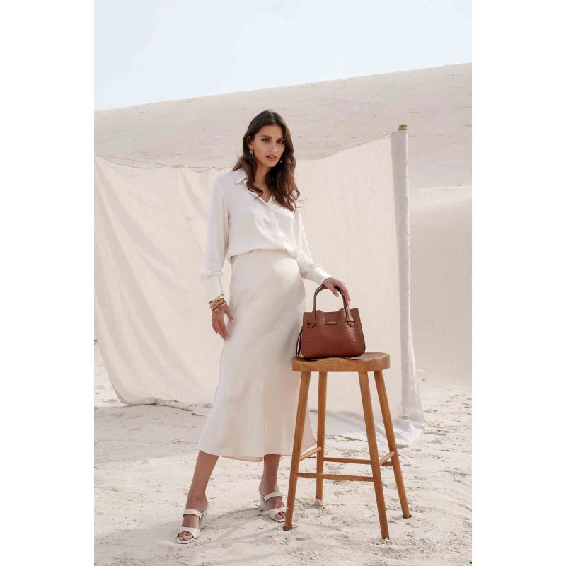 Pourchet Paris 20031 Blossom handbag M camel