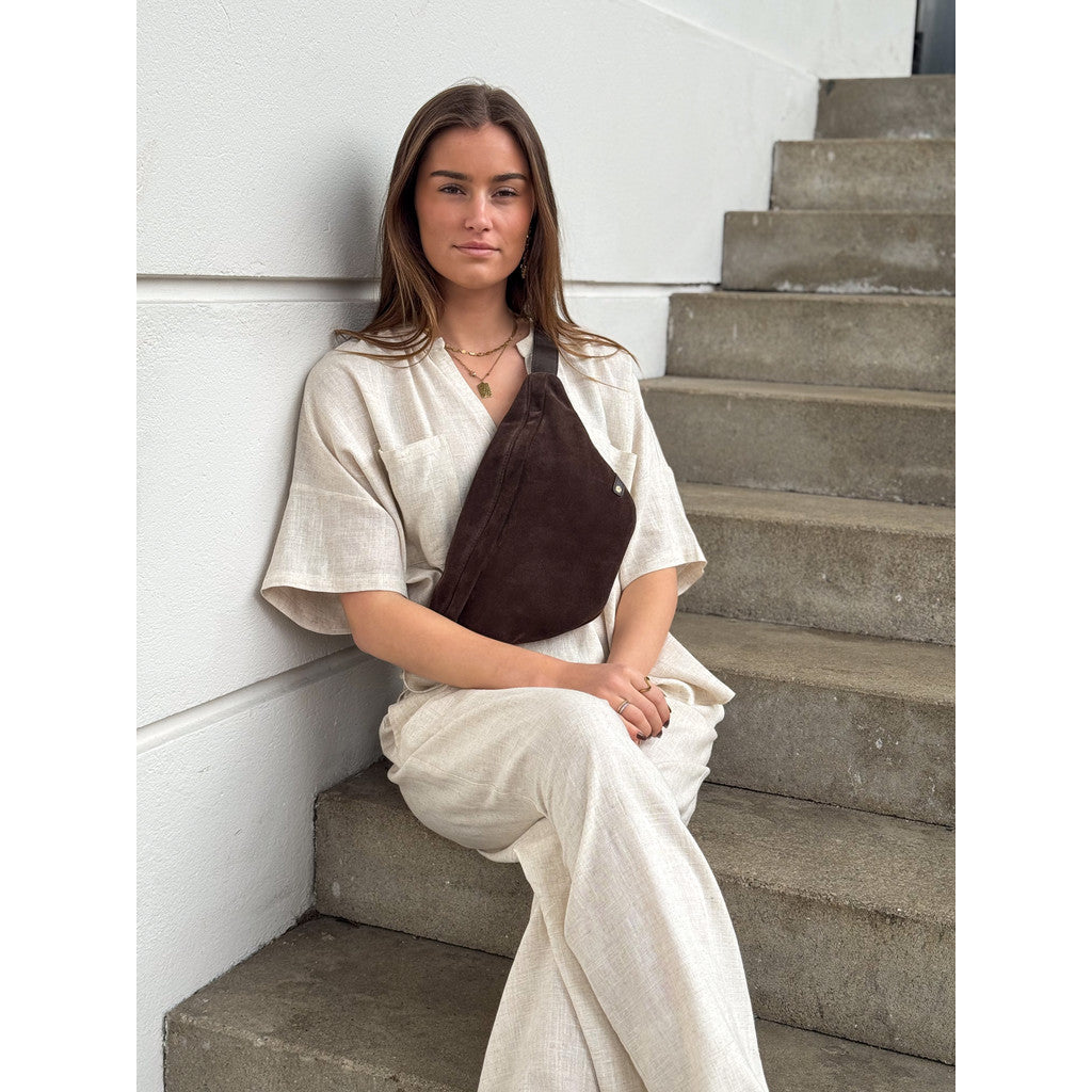 Depeche 16618 Bumbag suede chocolate